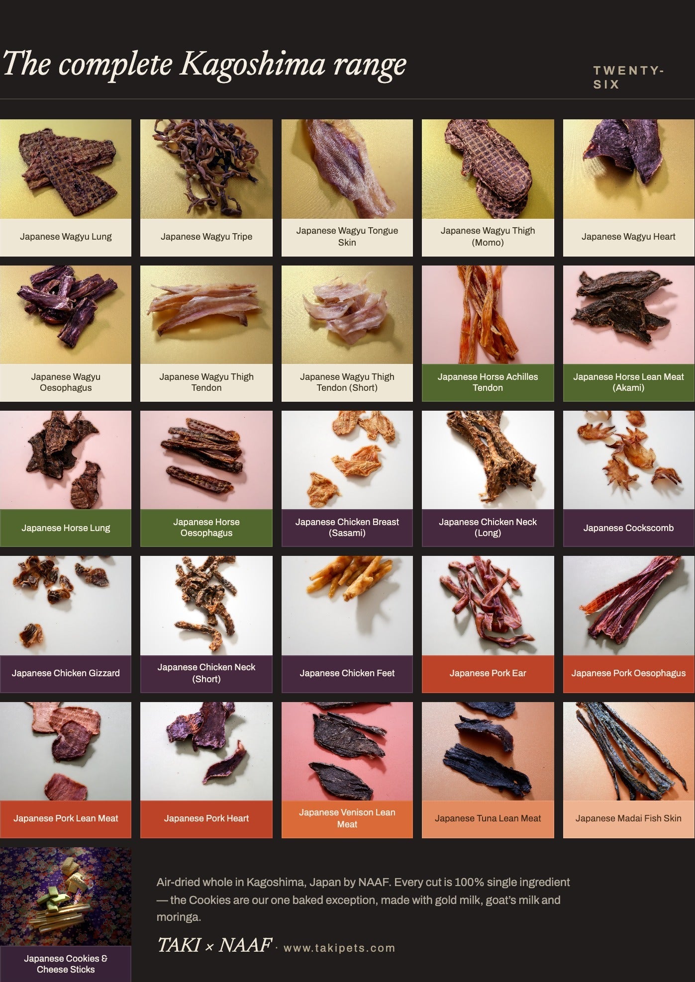 Full Size 150-250g - TAKI x NAAF Premium Food Kagoshima