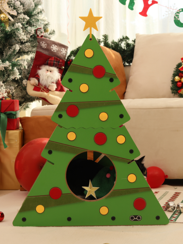 Large Christmas Tree - Cat Scratch Board